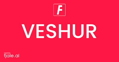 Veshur, which means "dressed" in Albanian. From fjale.al, an Albanian online dictionary.Veshur, which means "dressed" in Albanian. From fjale.al, an Albanian online dictionary.